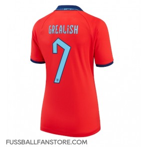 England Jack Grealish #7 Replik Auswärtstrikot Damen WM 2022 Kurzarm